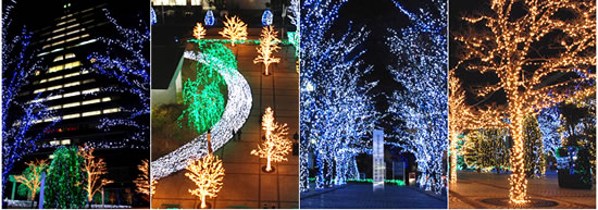 christmas lighting japan 200,000 energy efficient LEDs to illuminate Kyocera headquarters during this holiday season